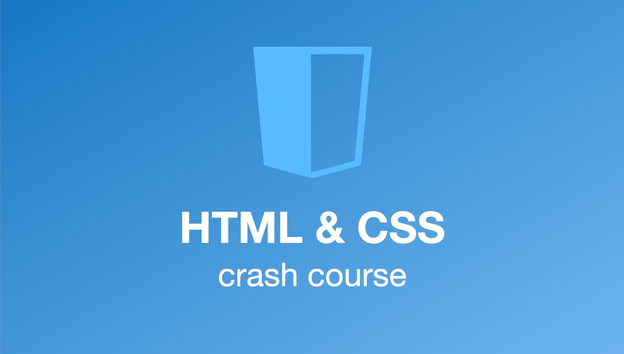 HTML & CSS Crash Course
